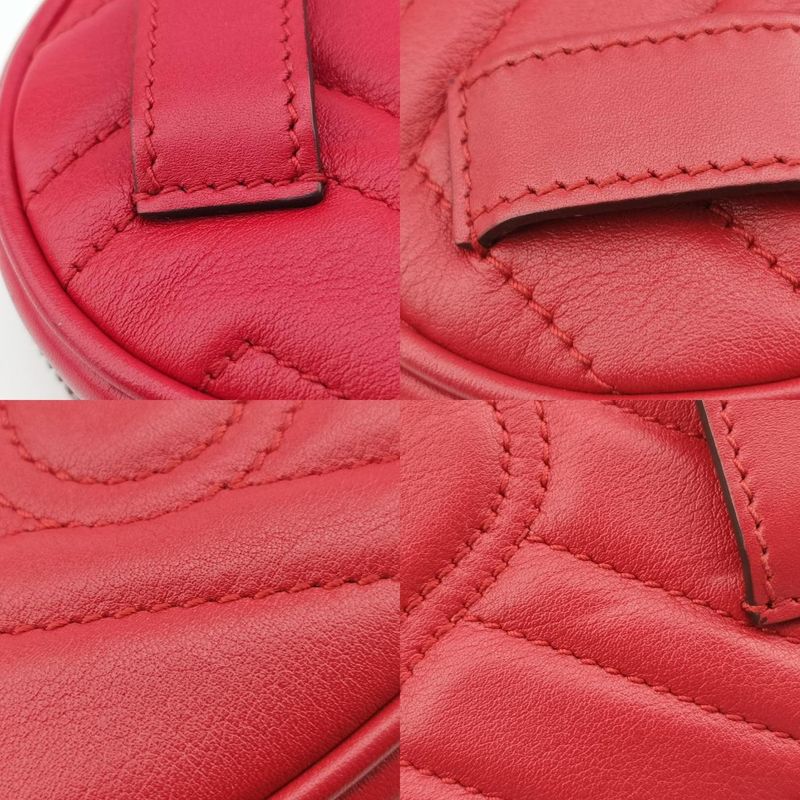 Guccigg Marmont Red Leather 476434 C021705945