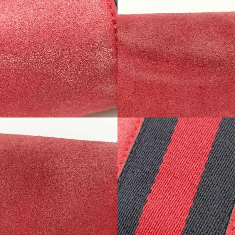 Gucci Ophidia Red And Black Suede And Leather 503877 A024094238