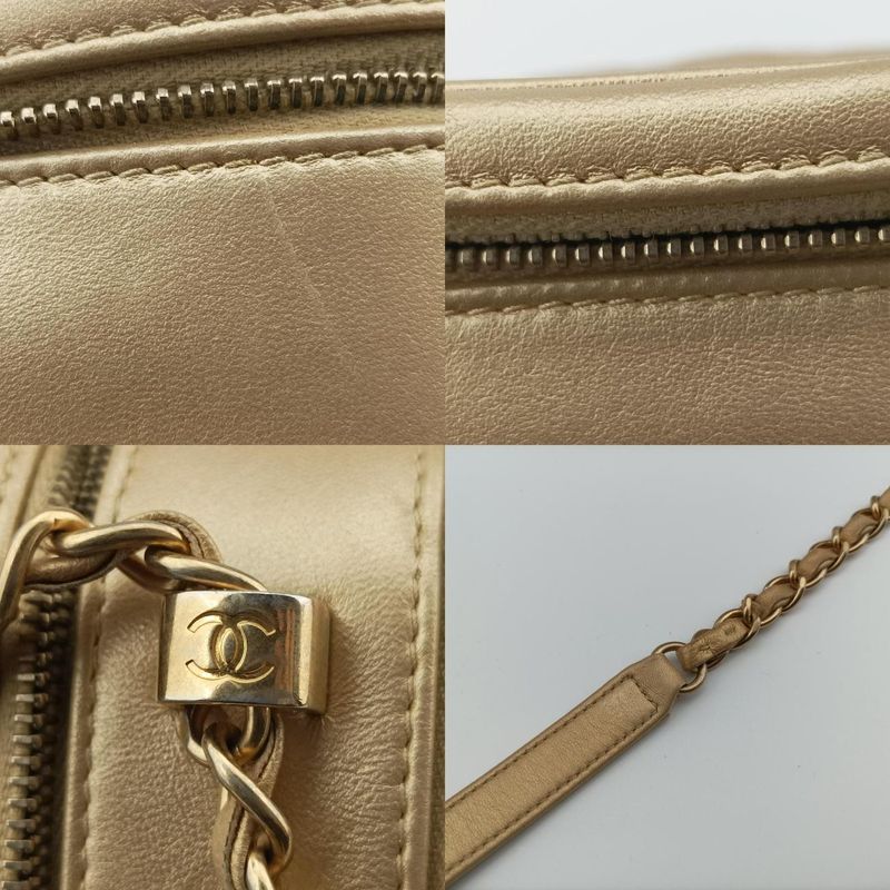 Chanel Coco Boy Camera Case Gold Lambskin A92655 20484370