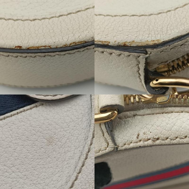 Gucci Ophidia White Red And Navy Leather 550618 Unknown Serial Number