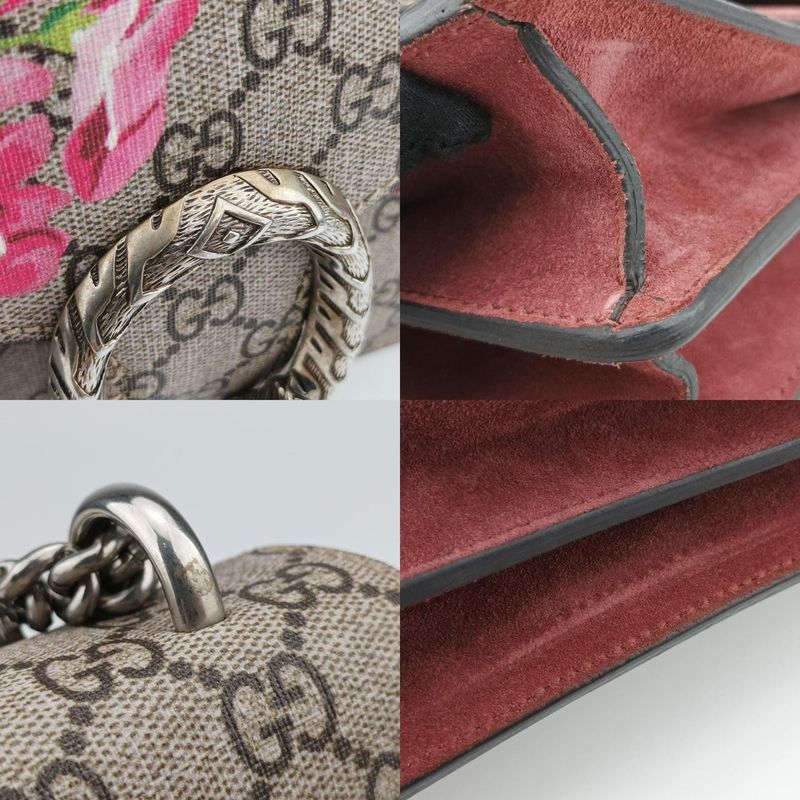 Gucci Dionysus Beige Red And Multicolor PVC Coated Canvas And Suede 400249