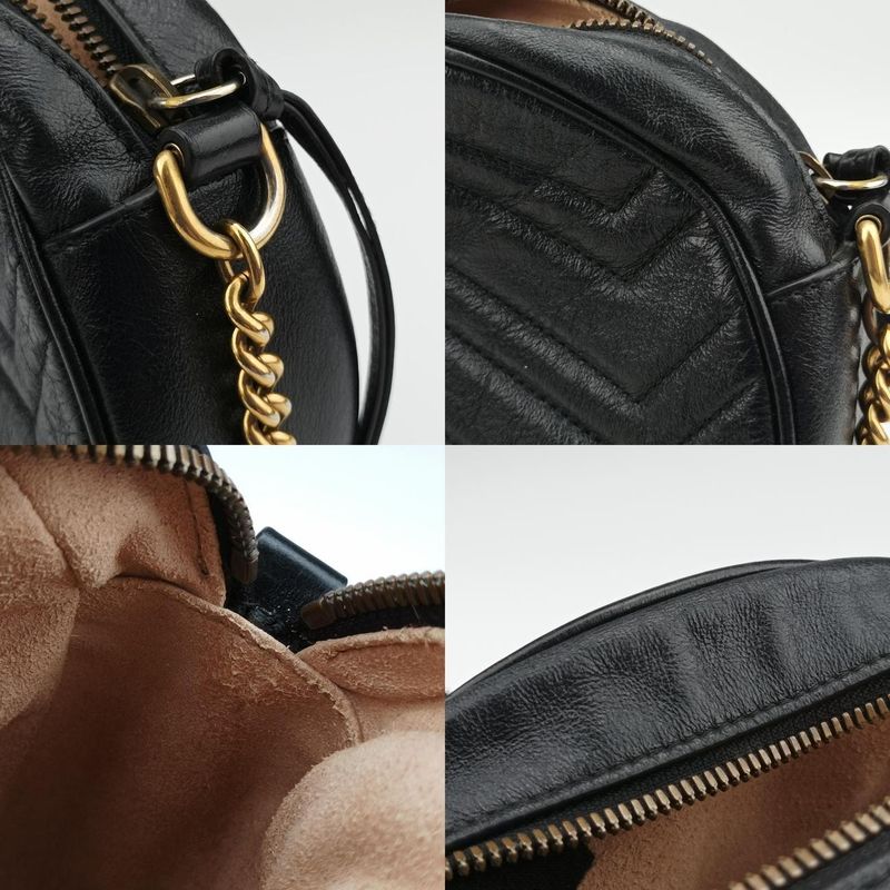 Guccigg Marmont Black Leather 550154 F027920021