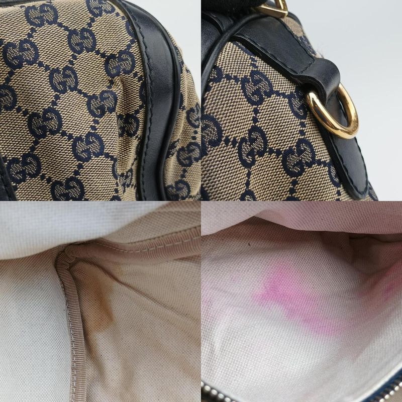 Guccisherry Line Navy Red And Beige Canvas And Leather 247205 H013613447