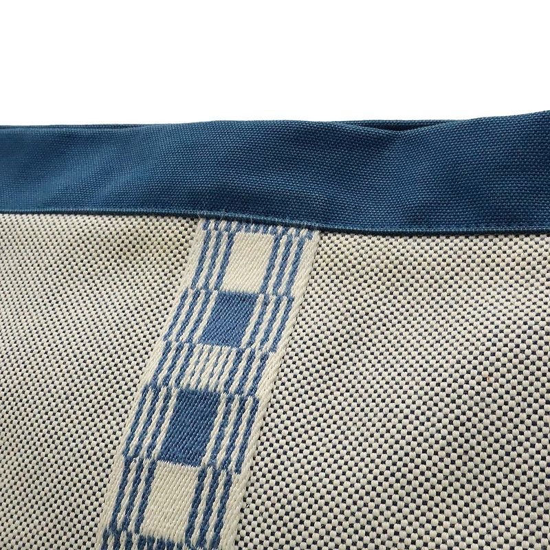 Hermes Gimetou GM Clutch Bag Second Bag Travel Pouch Multi Case Canvas Blue