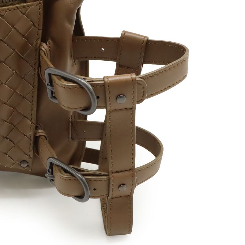 Bottega Veneta Veneta Intrecciato Waist Bag Body Bag Leather Brown 121604