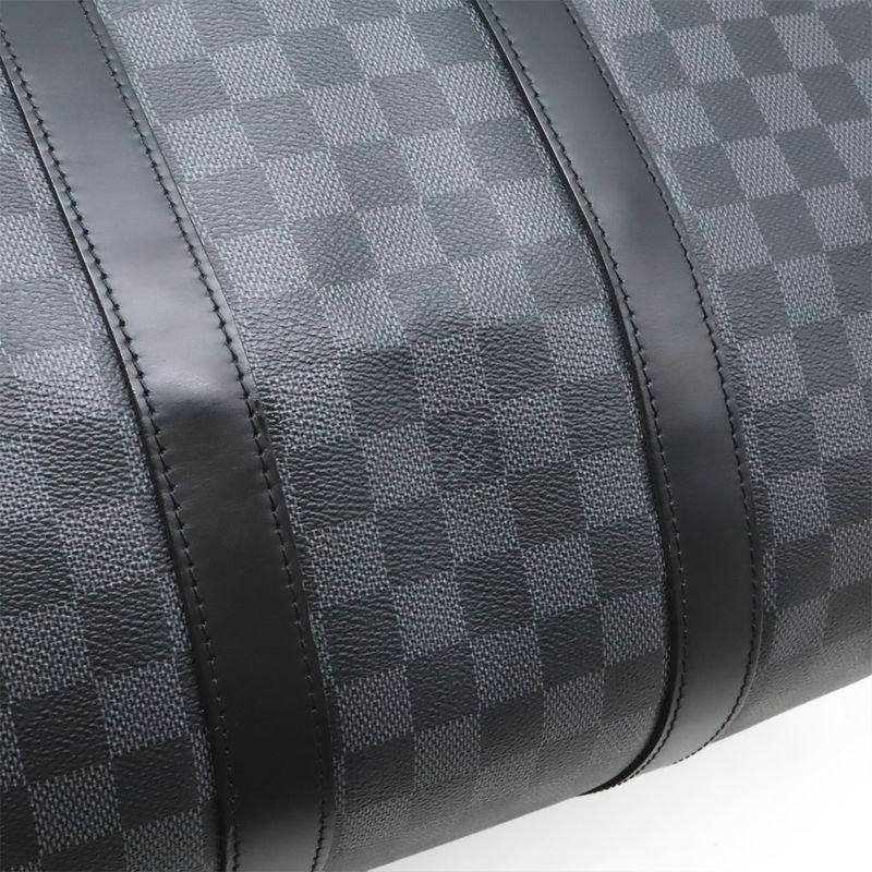 Louis Vuitton Damier Graphite Keepall Bandoliere 45 Boston Bag Travel Bag 2WAY