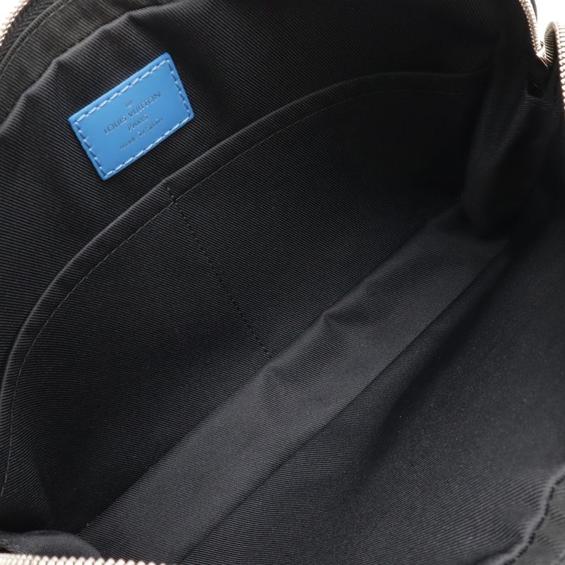 Louis Vuitton Damier Graphite Giant Alpha Messenger Shoulder Bag Crossbody Blue