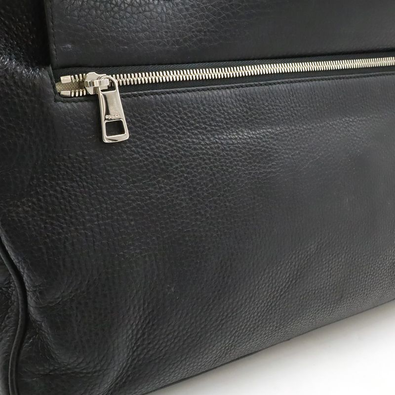 Gucci Interlocking G Business Bag Briefcase Document Cabasn Leather Black