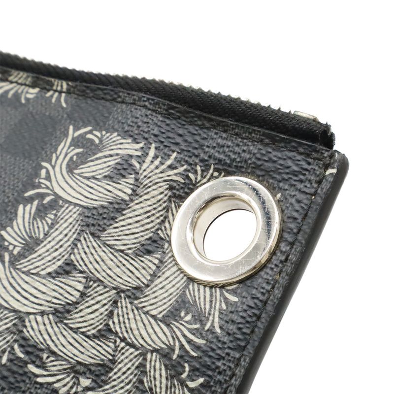 Louis Vuitton Damier Graphite Pochette Jules PM Clutch Bag Pouch Christopher