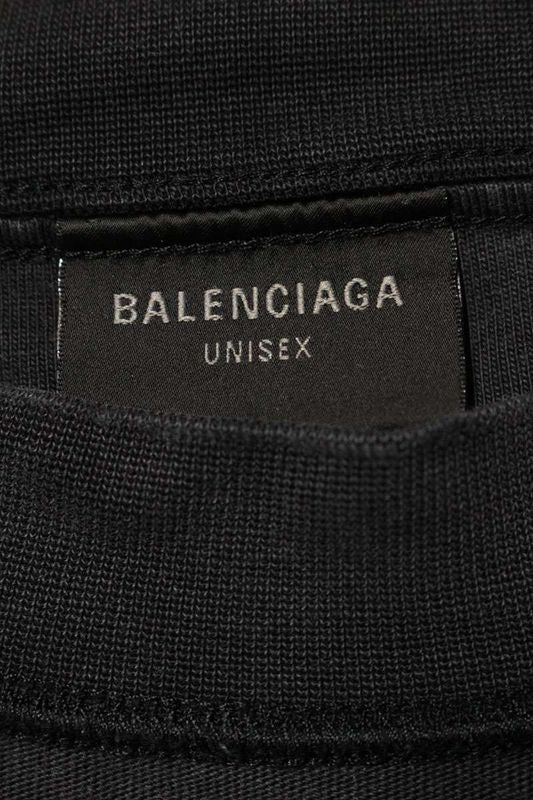 Balenciaga 25SS 818141 Tsva2 Damaged Logo Patch Long Sleeve Cut And Sewn Men 1