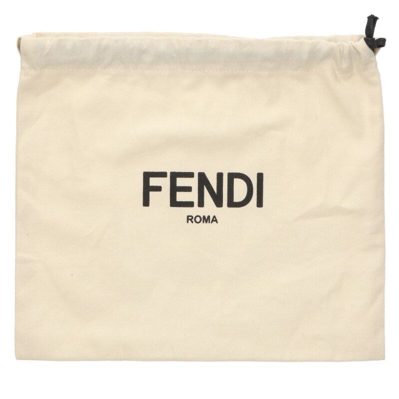 Fendi Zucca Pattern Leather Strap Men's