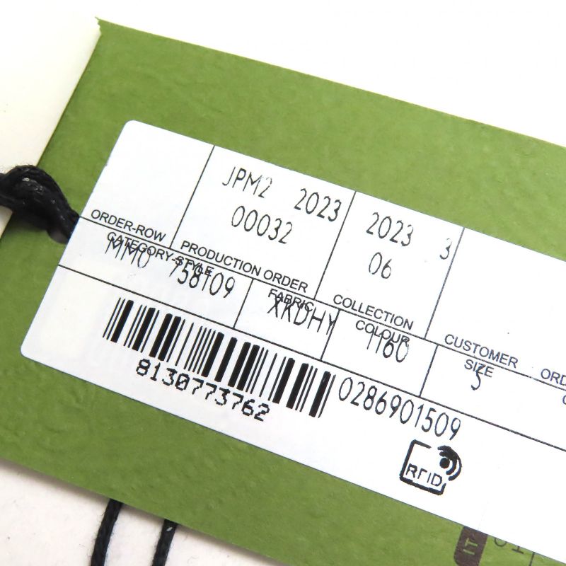 Gucci 23AW 758109 Wool Silk Ribbed Knit Tank Top Sleeveless Top Gray S Made In