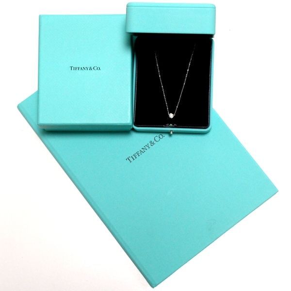 Tiffany & Co By-the-yard Diamond 030ct F-vs1-3ex Necklace Pt950