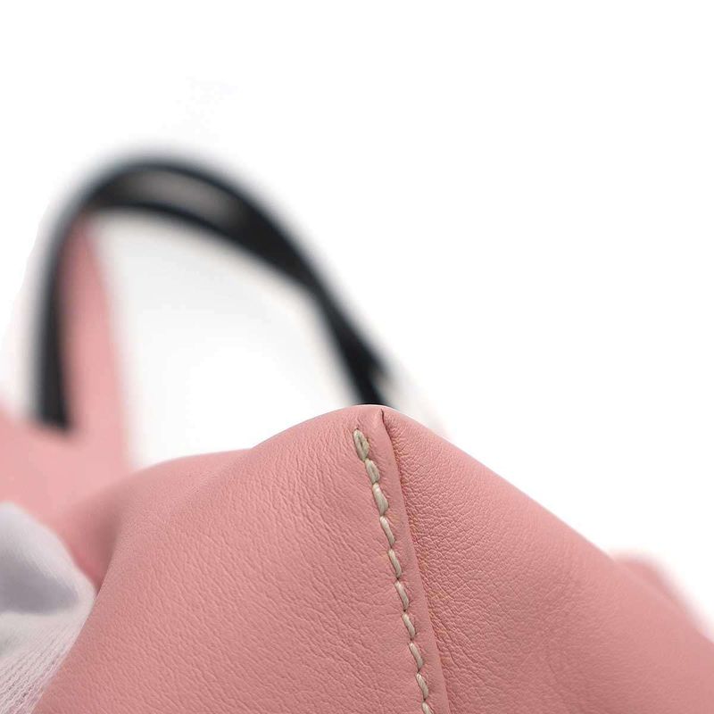 Hermes Neo Double Sens 35 Swift Calfskin Reversible Leather Tote Bag Rose