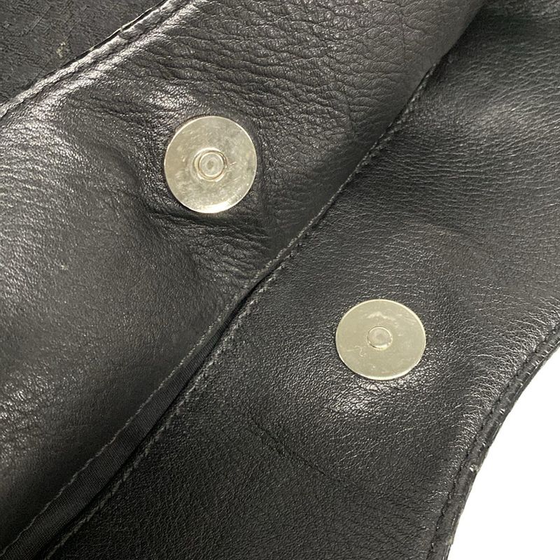 Dior/christian Dior Tote Bag Street Chic/trotter Black Leather