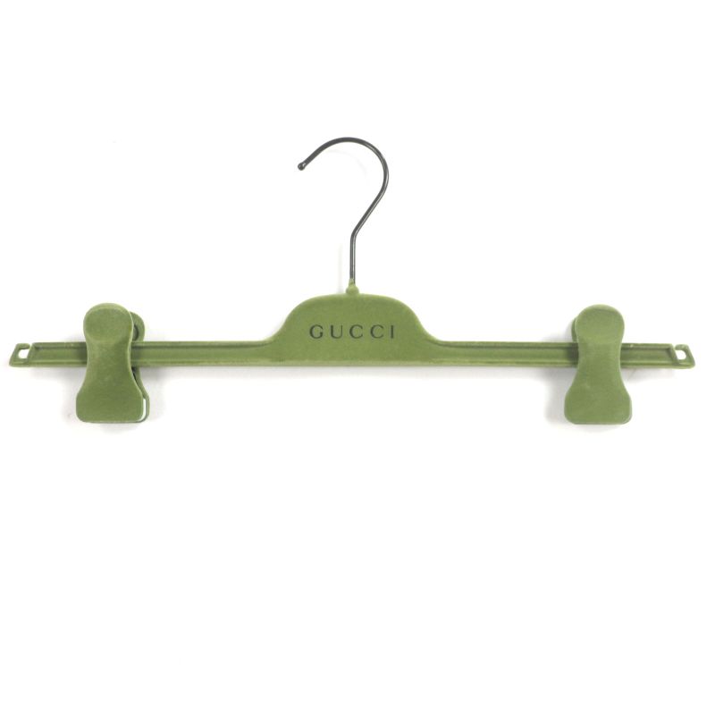 Gucci 649614 Silk Blend Satin Glossy Pants Slacks Green 46 With Hangers Made