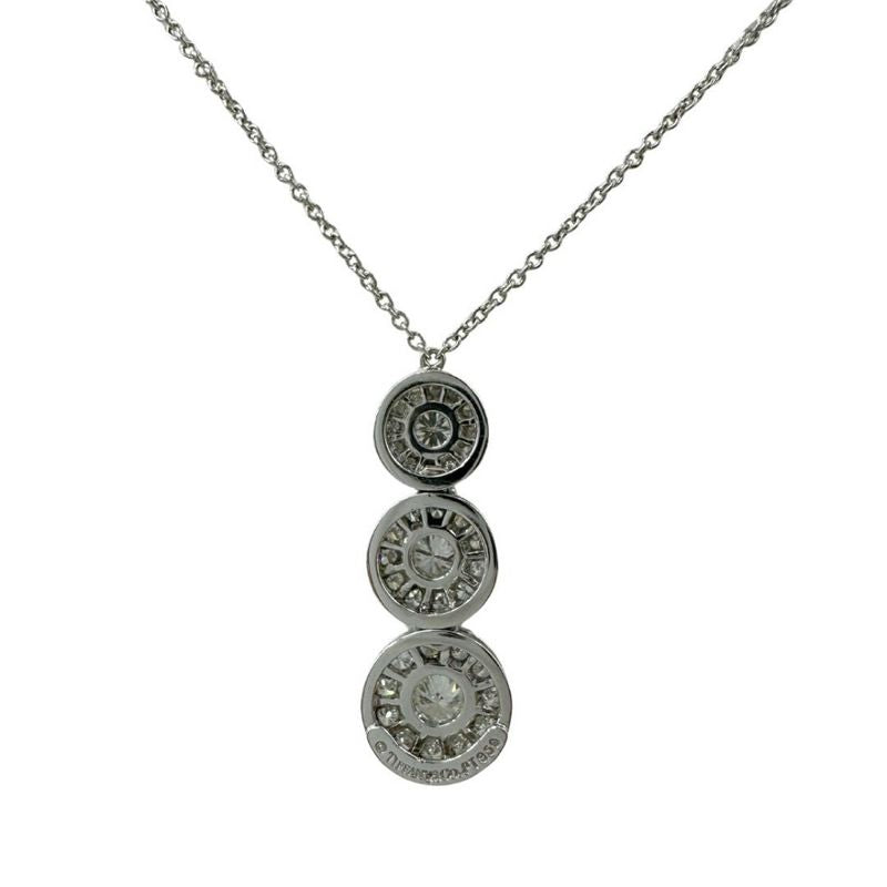Tiffany & Co Sir Cles Set Triple Drop Diamond Necklace
