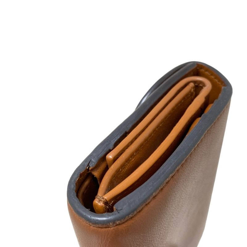 Celine Small Flap Wallet With Three Compartments Triomphe Brown Leather