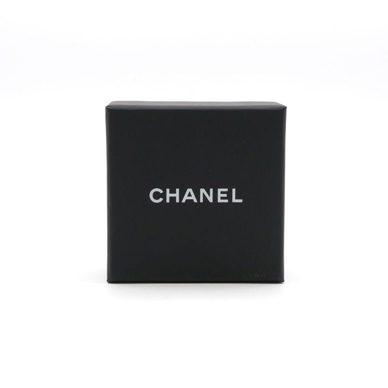 Chanel Earrings Gold Coco Mark Rhinestone