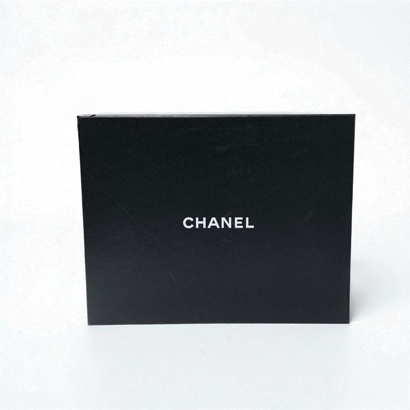 Chanel Boots Long Shoes Suede Shearling Black Gold Coco Mark Studs Lace Up