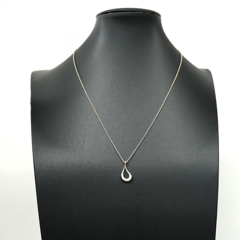 Tiffany & Co Necklace Open Teardrop Silver 925 Ladies