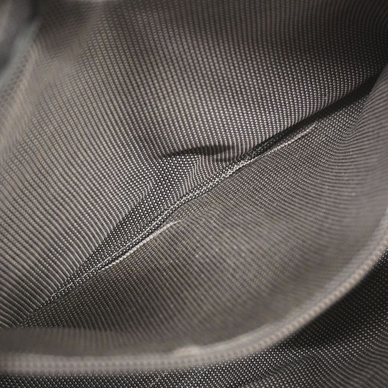 Hermes Tote Bag Her Line PM Canvas Black Gray Silver Hardware Women