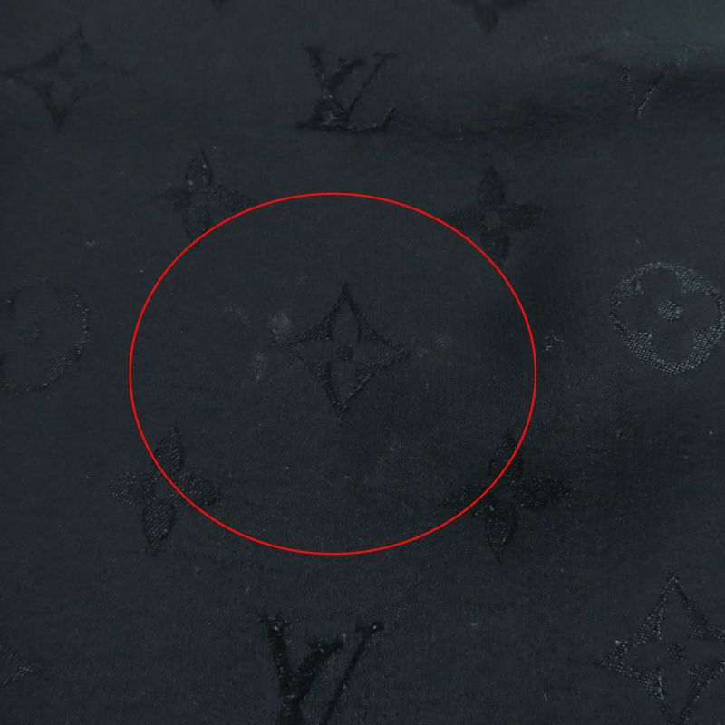 Louis Vuitton Carre Monaco 100% Silk Monogram Scarf With Logo Black Made In