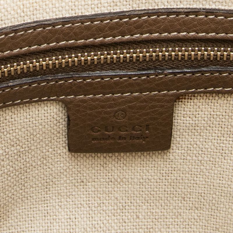 Gucci Medium Diana Bamboo Hobo Ivory/brown Floral Canvas A