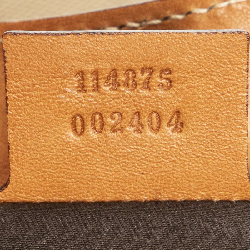 Gucci Web Rains Hobo Beige/brown Canvas AB