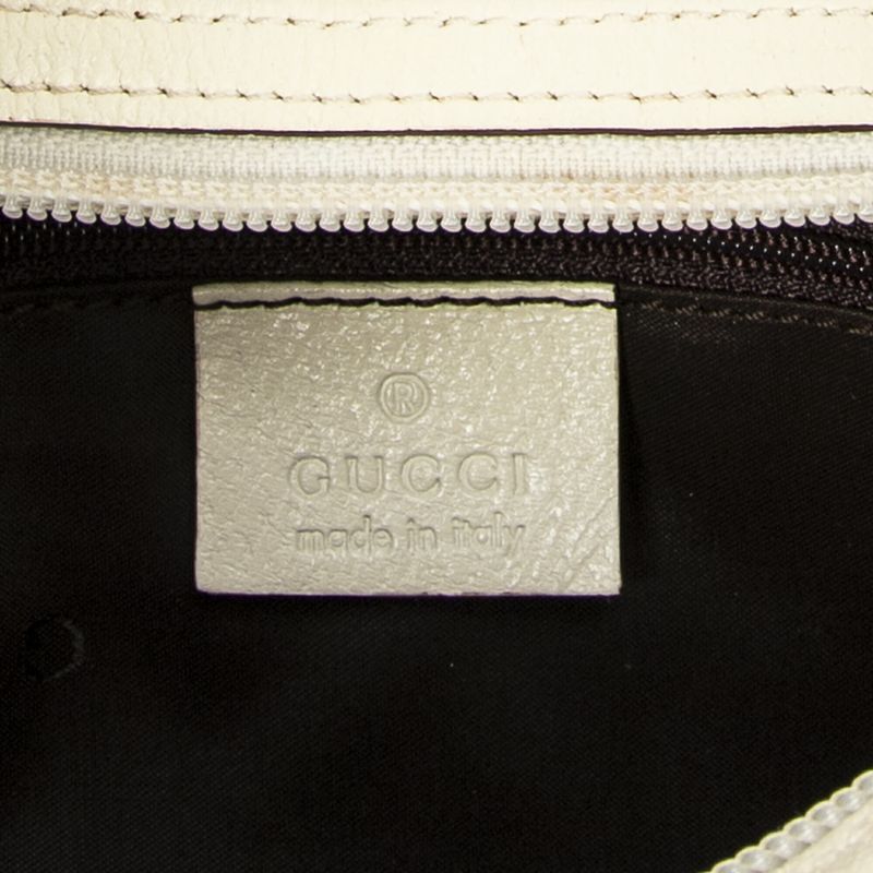 Gucci Chain Hobo Beige/ivory Canvas A