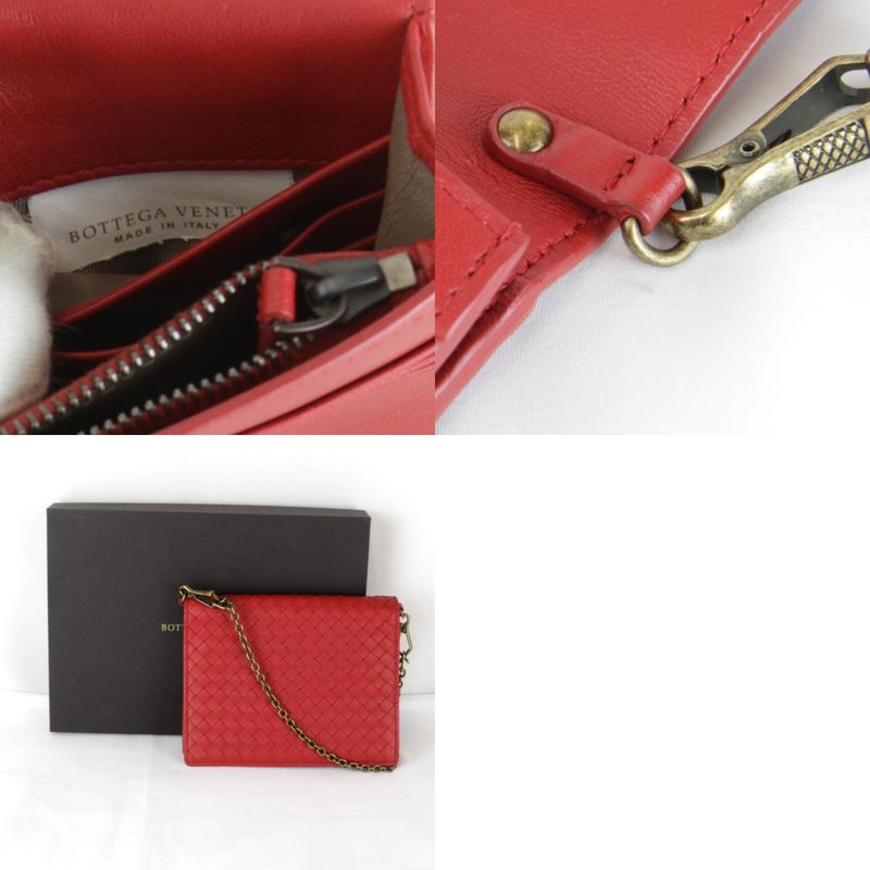 Bottega Veneta Intrecciato Chain Wallet 508752 Shoulder Bag Leather