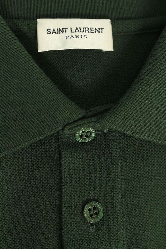 Saint Laurent Paris 713901 Y37hc Logo Embroidery Short Sleeve Polo Shirt Men's