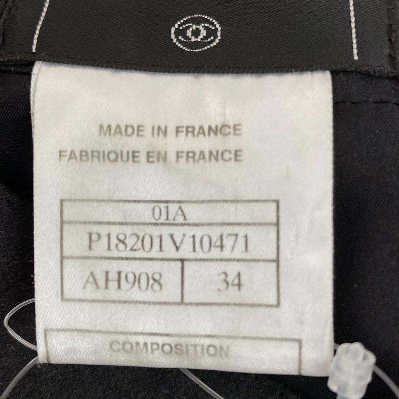 Chanel Skirt Size 34 S Women - P18201 Black Knee Length
