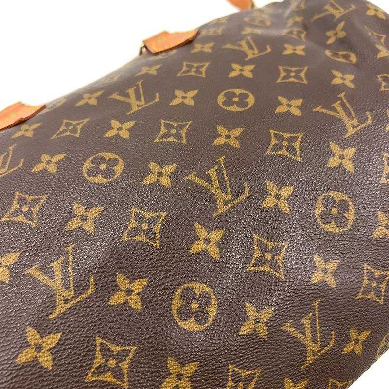 Louis Vuitton Speedy 40 Monogram Leather X PVC Brown Handbag Gold M41522