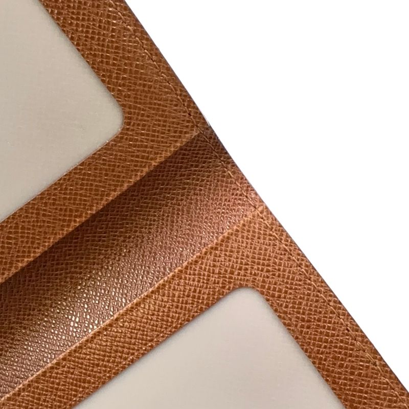 Louis Vuitton Porte 2 Carte Vertical Monogram PVC Brown Card Case Pass Case