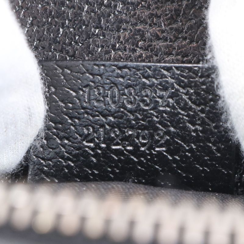 Gucci GG Canvas Eclipse Leather Tote Bag Shoulder Hand Navy Blue 120837 Women's