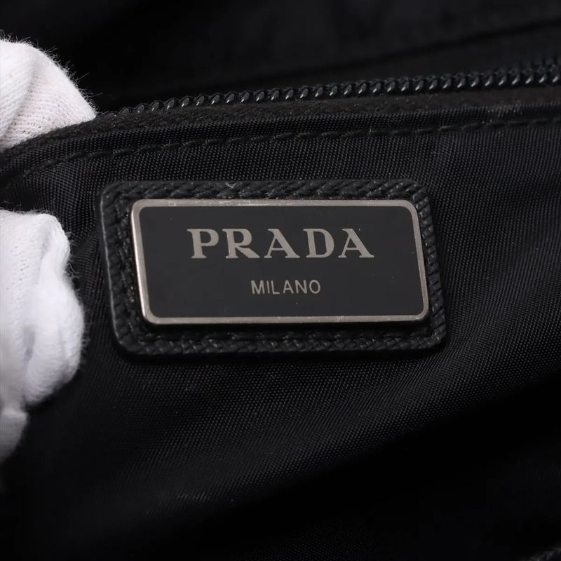 Prada Tessuto Nylon Saffiano Leather Camouflage Backpack Sac Backpack Business