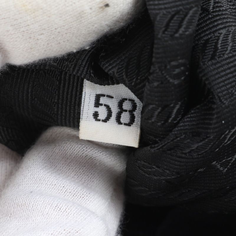 Prada Tessuto Nylon Triangle Logo Leather Backpack Sac Backpack Black Women ERE