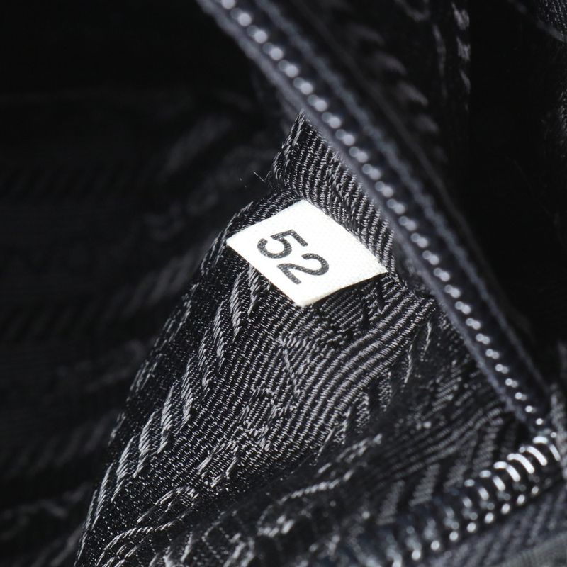 Prada Tessuto Nylon Triangle Logo Leather Shoulder Bag Crossbody Messenger