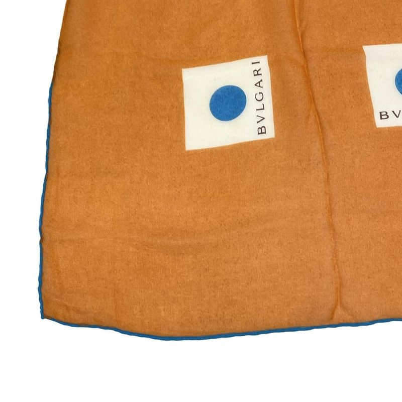 Bvlgari Scarf - Orange×light Blue×ivory