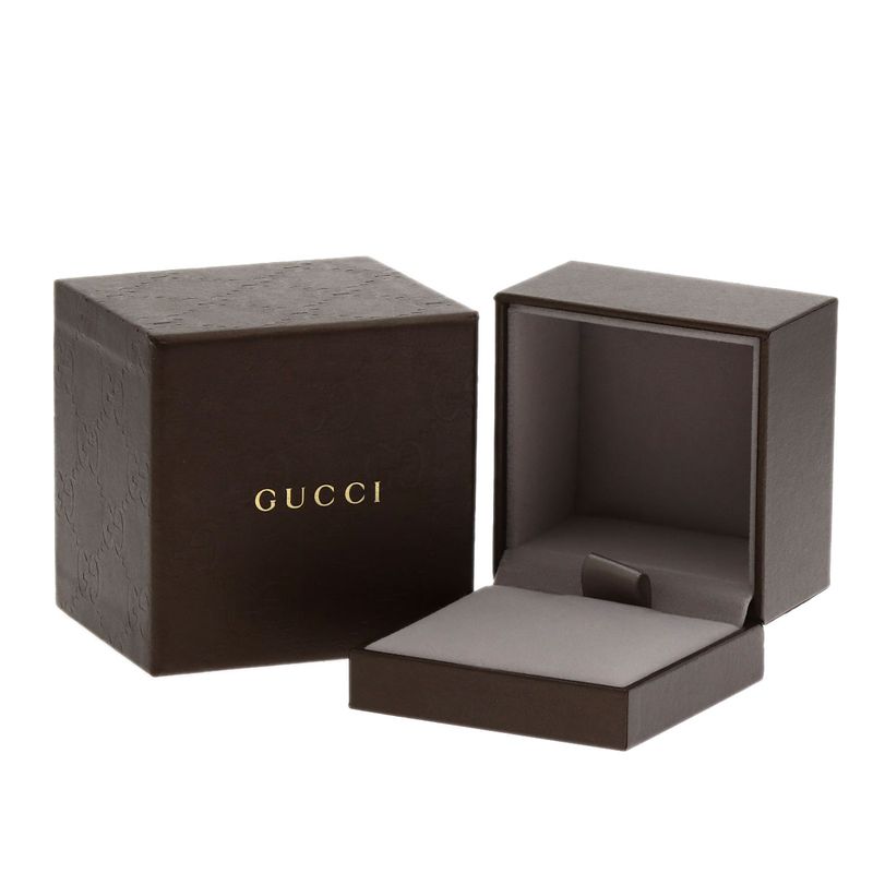 Gucci Separate Cross Diamond Necklace 18K White Gold Ladies