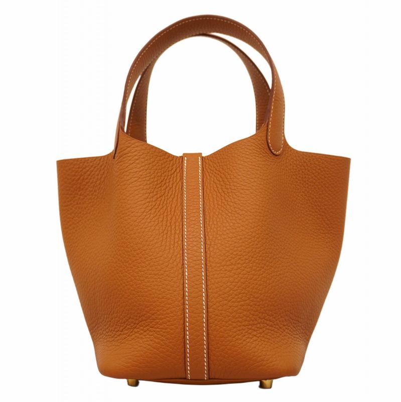 Hermes Handbag Picotin Lock PM Taurillon Cles Mance Gold Hardware K Engraved