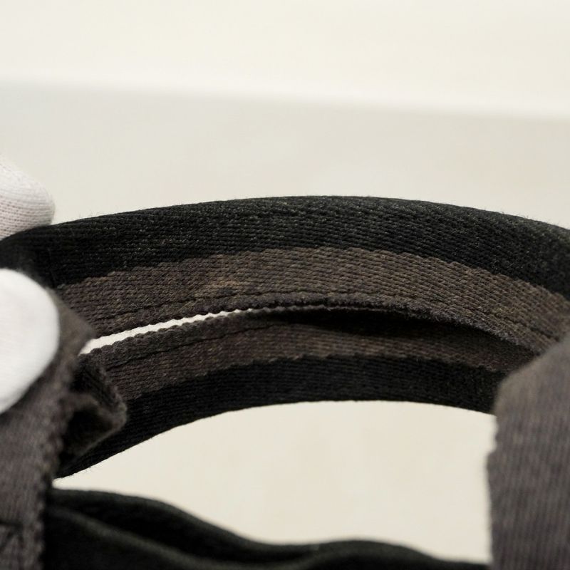 Hermes Tote Bag Fourre Tout PM Canvas Black Silver Hardware Women