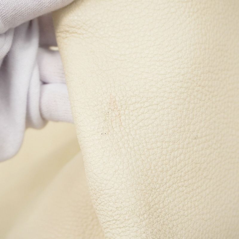 Gucci Tote Bag Interlocking G 309527 Leather Ivory Gold Hardware Women's