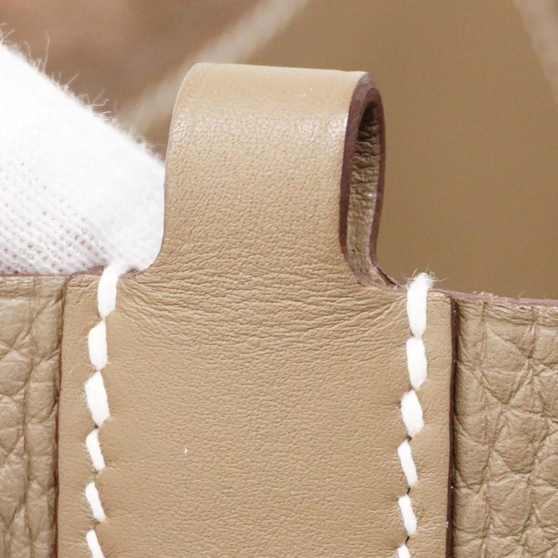 Hermes Handbag In The Loop 23 Taurillon Cles Mance Etoupe Silver Hardware W