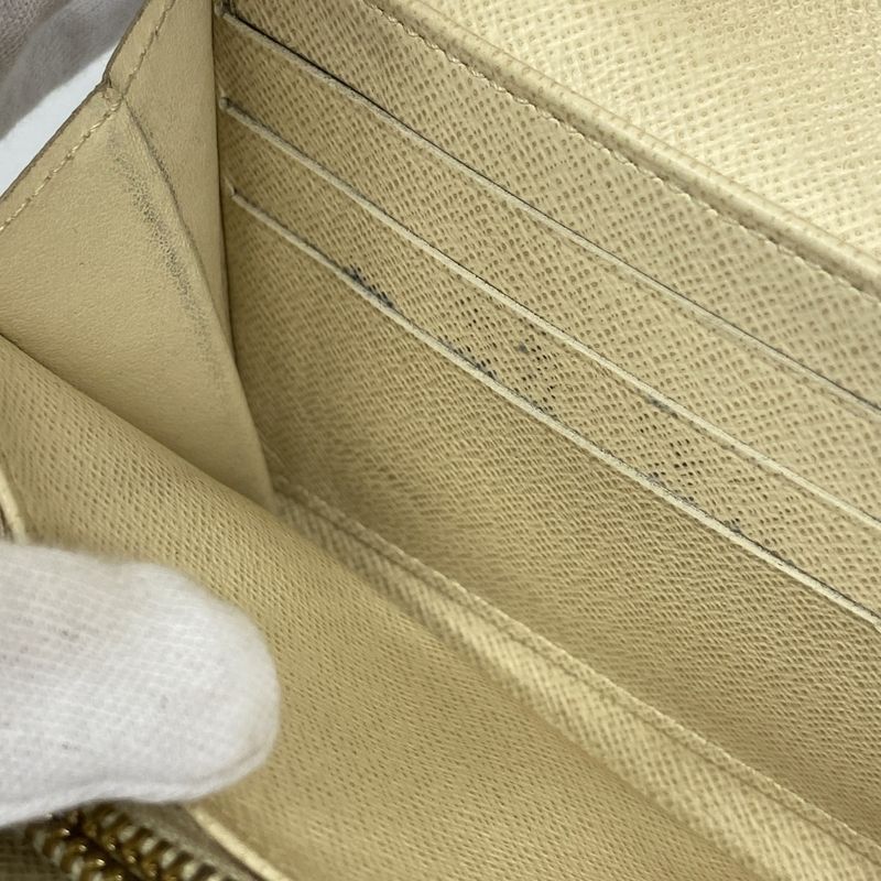 Louis Vuitton Damier Azure Portefeuille Sarah N61735 White Women's