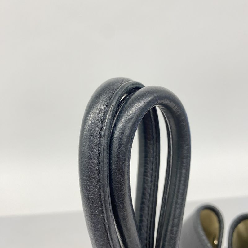 Hermes Tote Bag Garden Party PM Negonda Black Silver Hardware □L Engraved Ladies