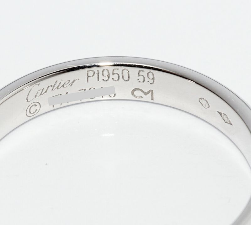 Cartier Ring Pt950 Classic Wedding Ring 1895 Wedding Ring Width 35mm (014in)
