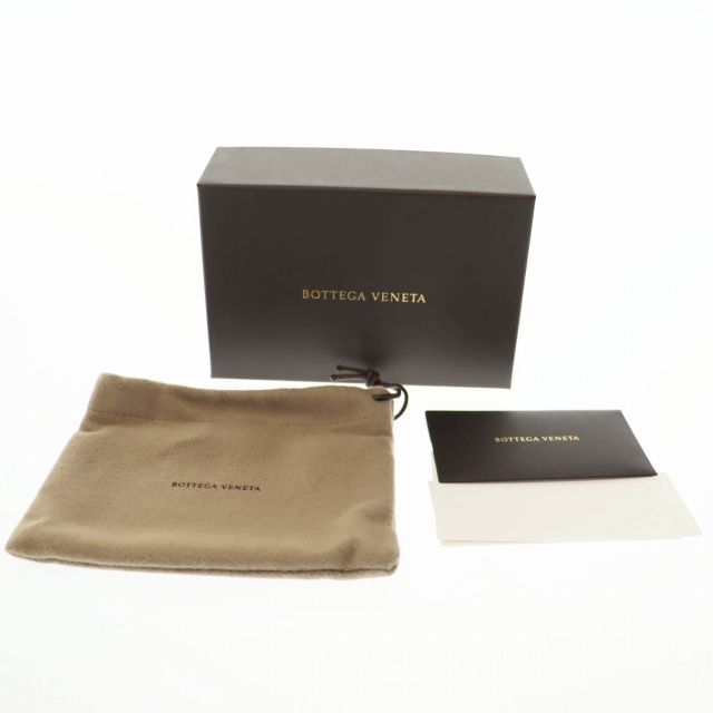 Bottega Veneta Intrecciato Leather Flap Card Case Black