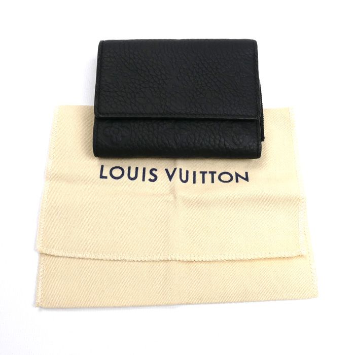 Louis Vuitton Portefeuille Pilot Trifold Wallet Black M82556 IC Men's Preowned